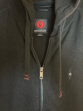 Scottevest TEC Full Zip Fleece Hoodie - Men's XL - Black